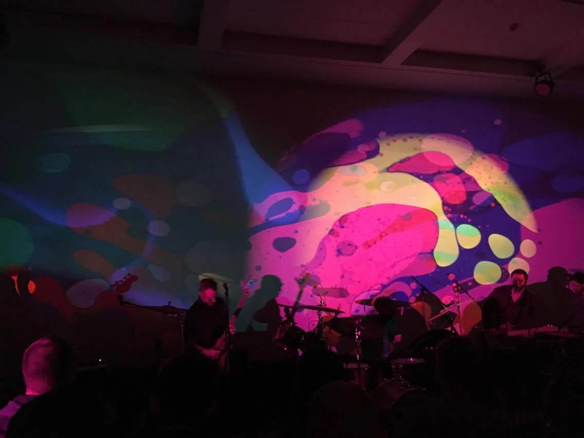 Band backdrop - liquid wheel