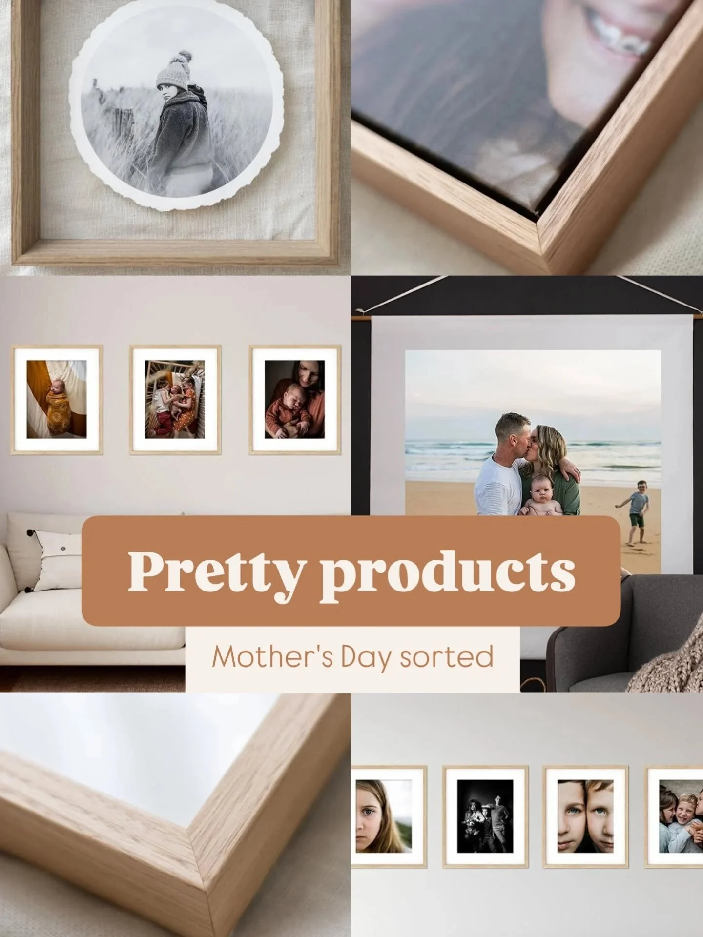 PRETTY PRODUCTS make the perfect Mother's Day gifts!

Did you know you can order beautiful, elite quality framed prints directly from your knelly gallery? It's SUPER easy to do, but if even that seems a little too-hard basket right now, I'm happy to 