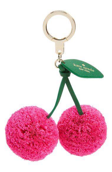 Kate Spade New York cherry charm to turn any bag into a pom-pom delight!