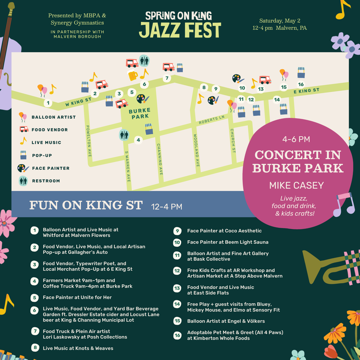 2026 Spring on King: JAZZ FEST — Malvern Business & Professional ...