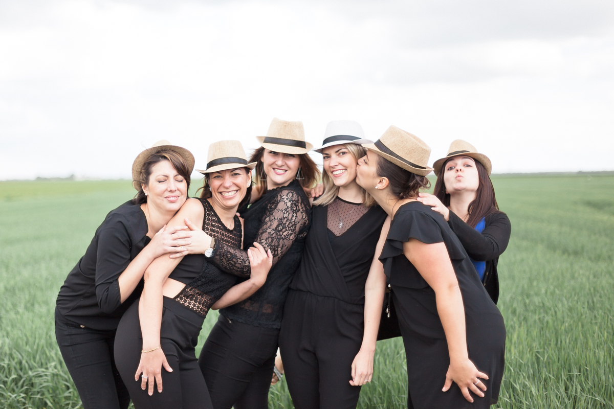 photo de groupe en mariage