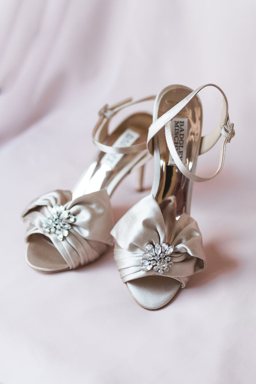 Badgely Mischka wedding shoe