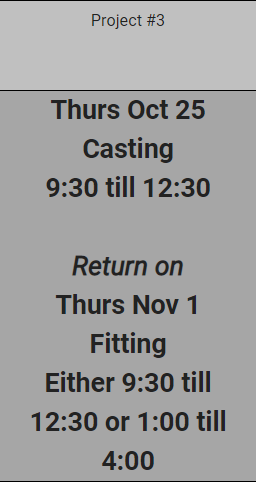 Volunteers Needed BCIT Project 3