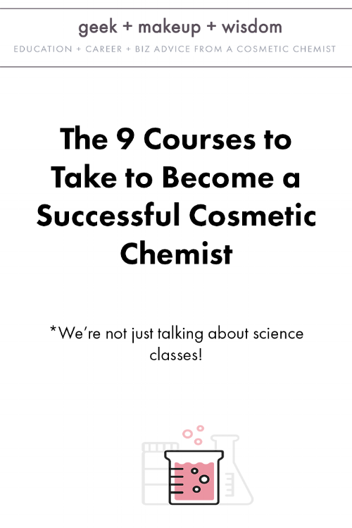courses successful cosmetic chemist