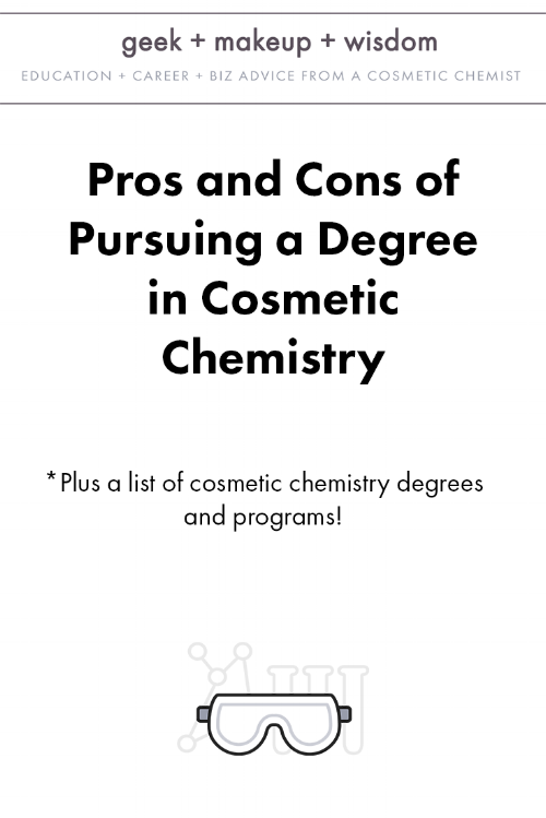 Degree In Cosmetic Chemistry