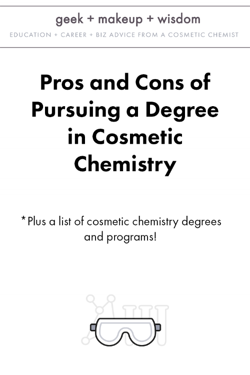 cosmetic chemistry degree