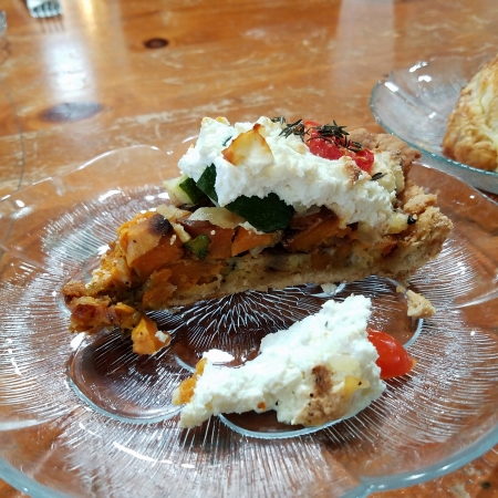The Sunny Mediterranean Tart, with seductive fresh ricotta from Antonelli’s.