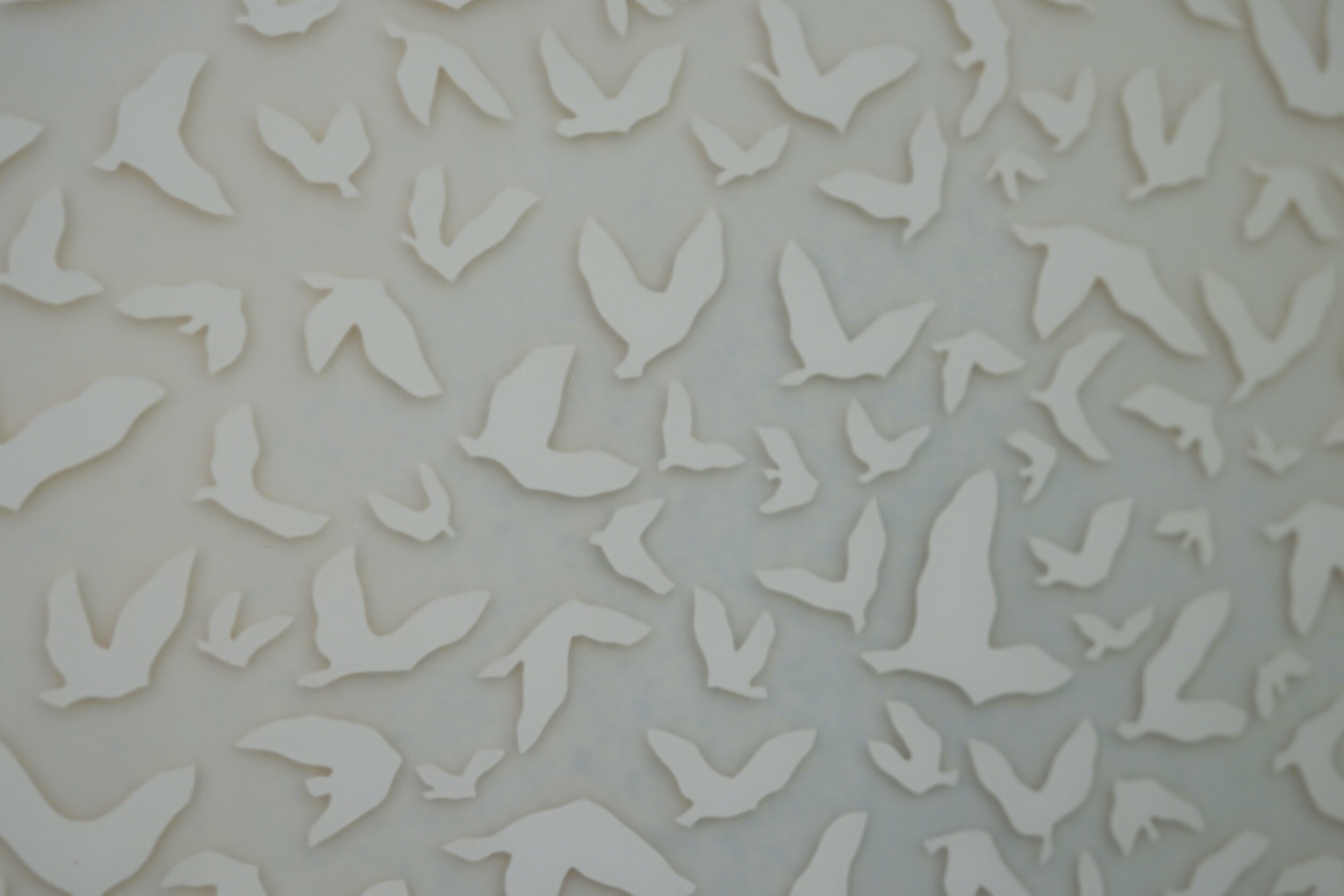 Tondo Flock White (detail)