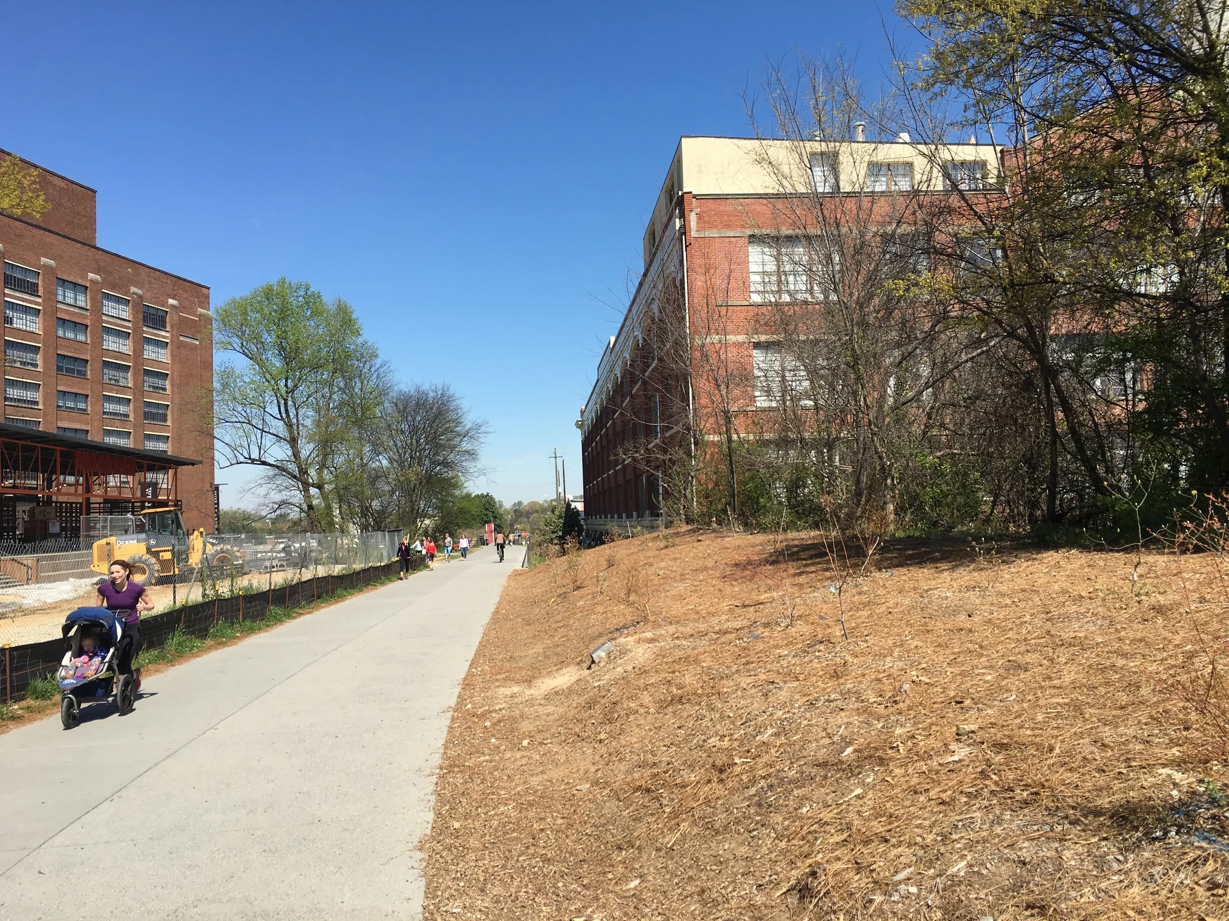 Atlanta Beltline Between Revamped Ford and Sears Buildings | Photo by Bill Boling