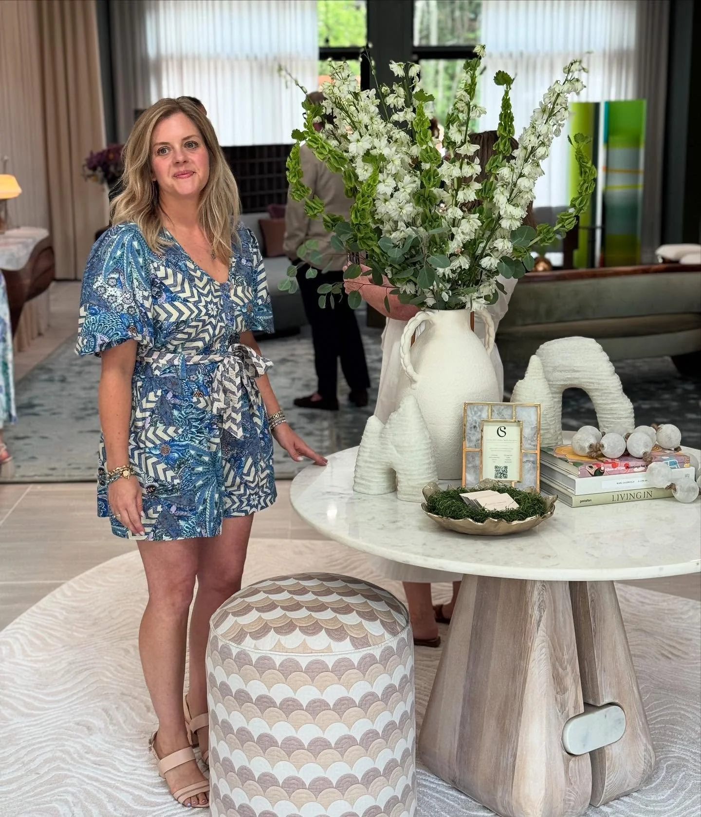 Wildly successful opening party at @hamptondesignershowhouse last night, where we thrilled to unveil our entrance foyer space.  Showhouse opens to the public today through August 31st, so please come by and support @stonybrookshh @hcandg and all the 