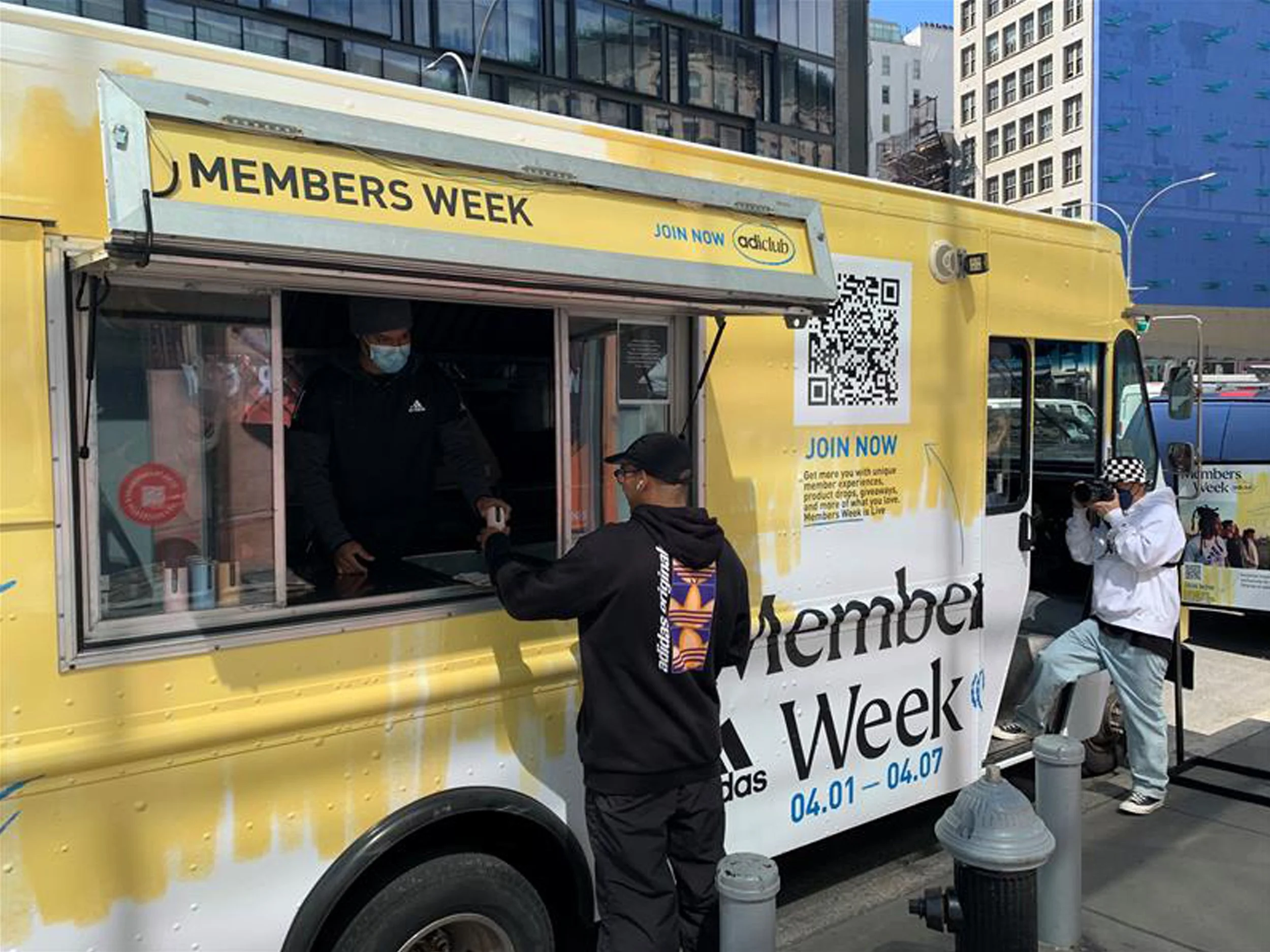 Members Week New York Store - popup van