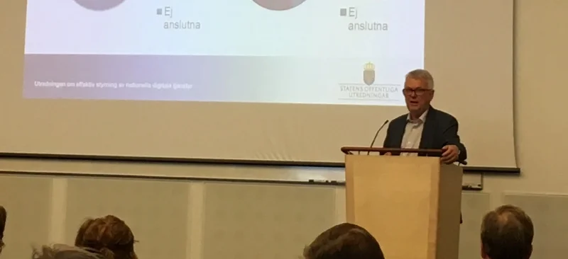 Hans-Eric Holmqvist är regeringens utredare av myndigheternas digitaliseringsarbete.
