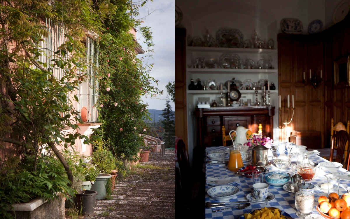 Breakfast served at Finca Buenvino
