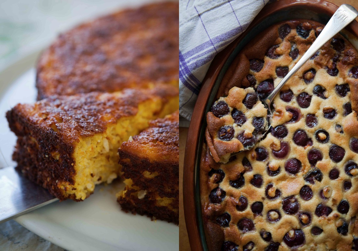 Cake and clafoutis, desserts at Buenvino B&B near Seville