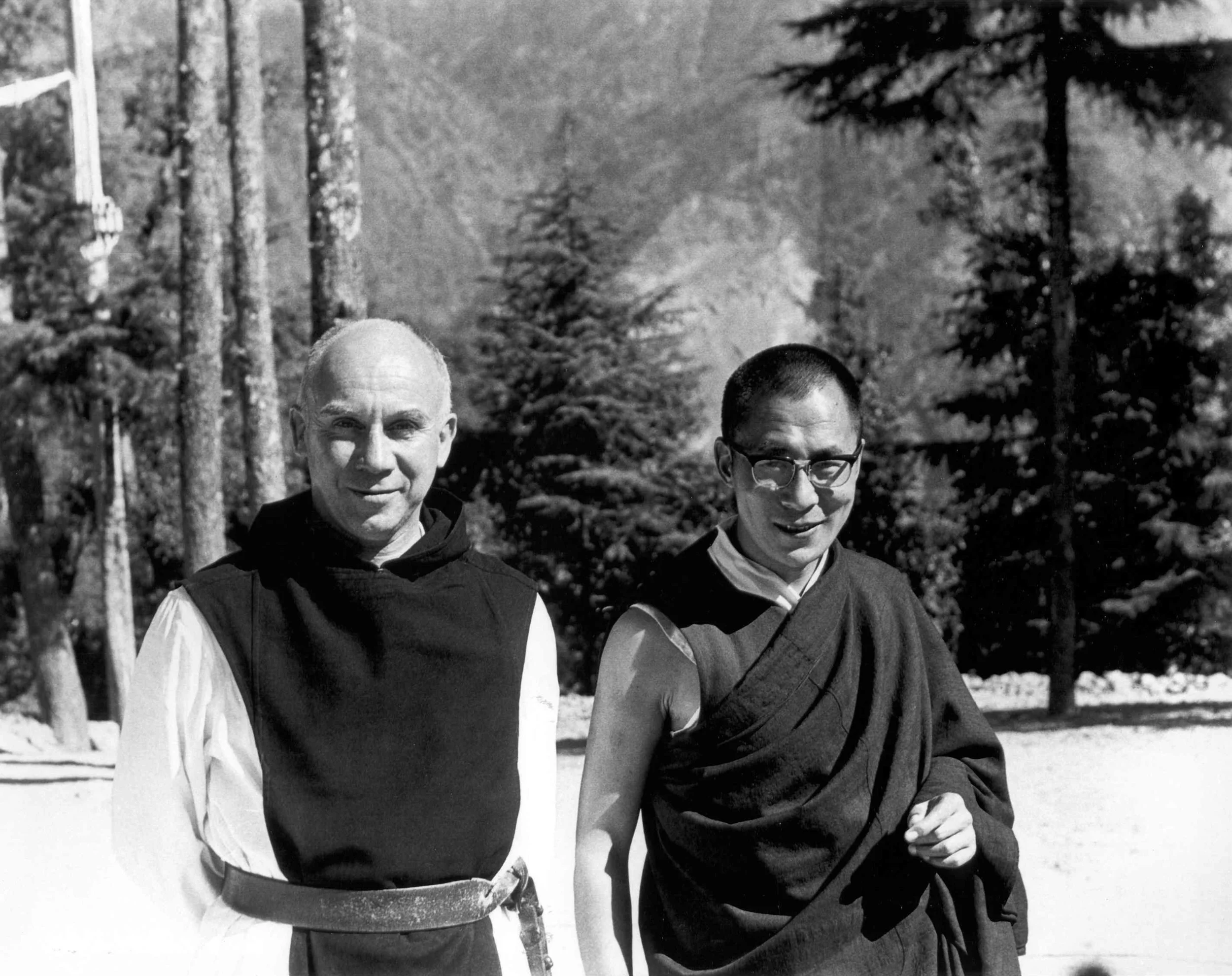 Merton & Dalai Lama. Used with Permission of the Merton Legacy Trust and the Thomas Merton Center.