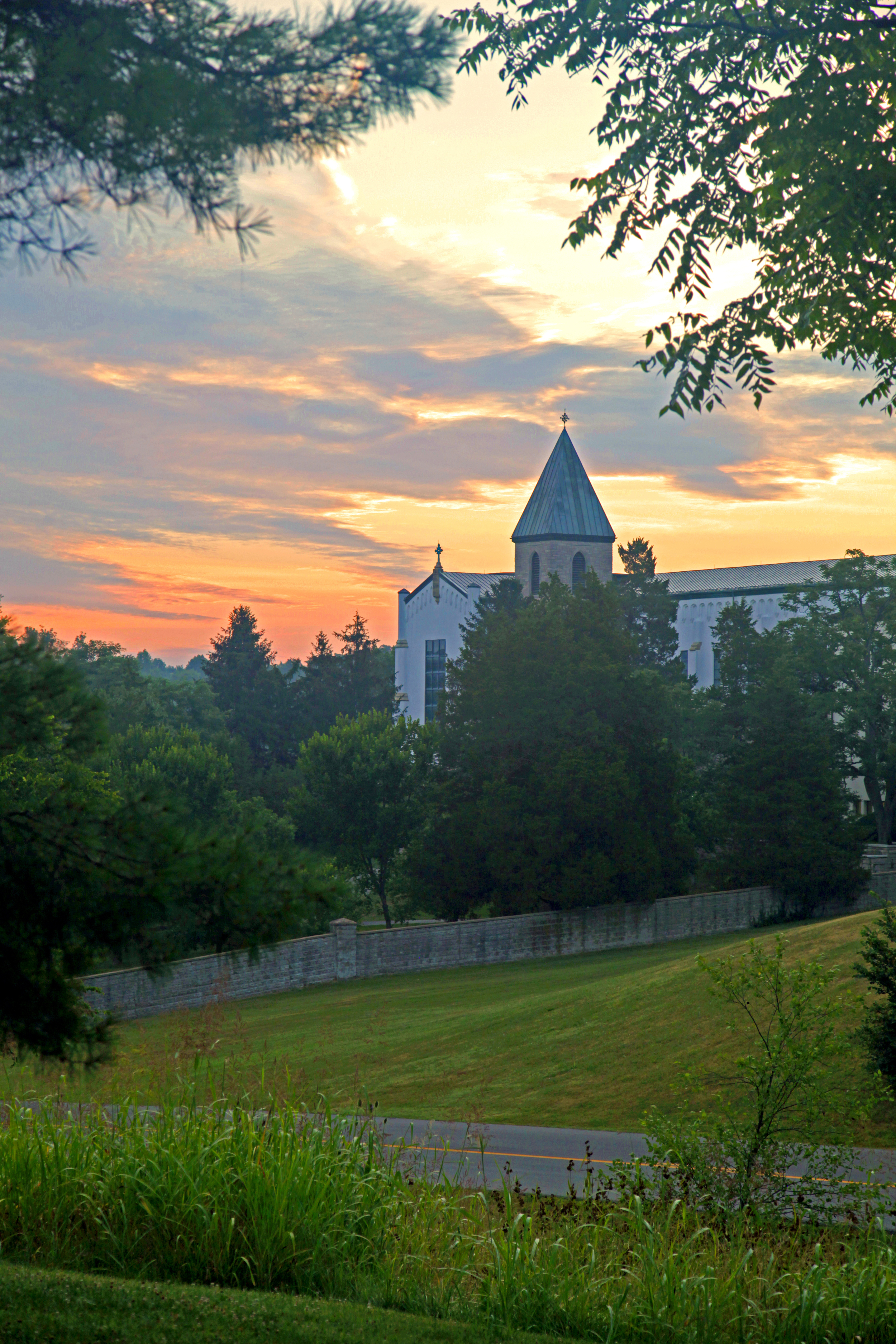 Abbey of Our Lady of Gethsemani Bell Tower at Dawn.