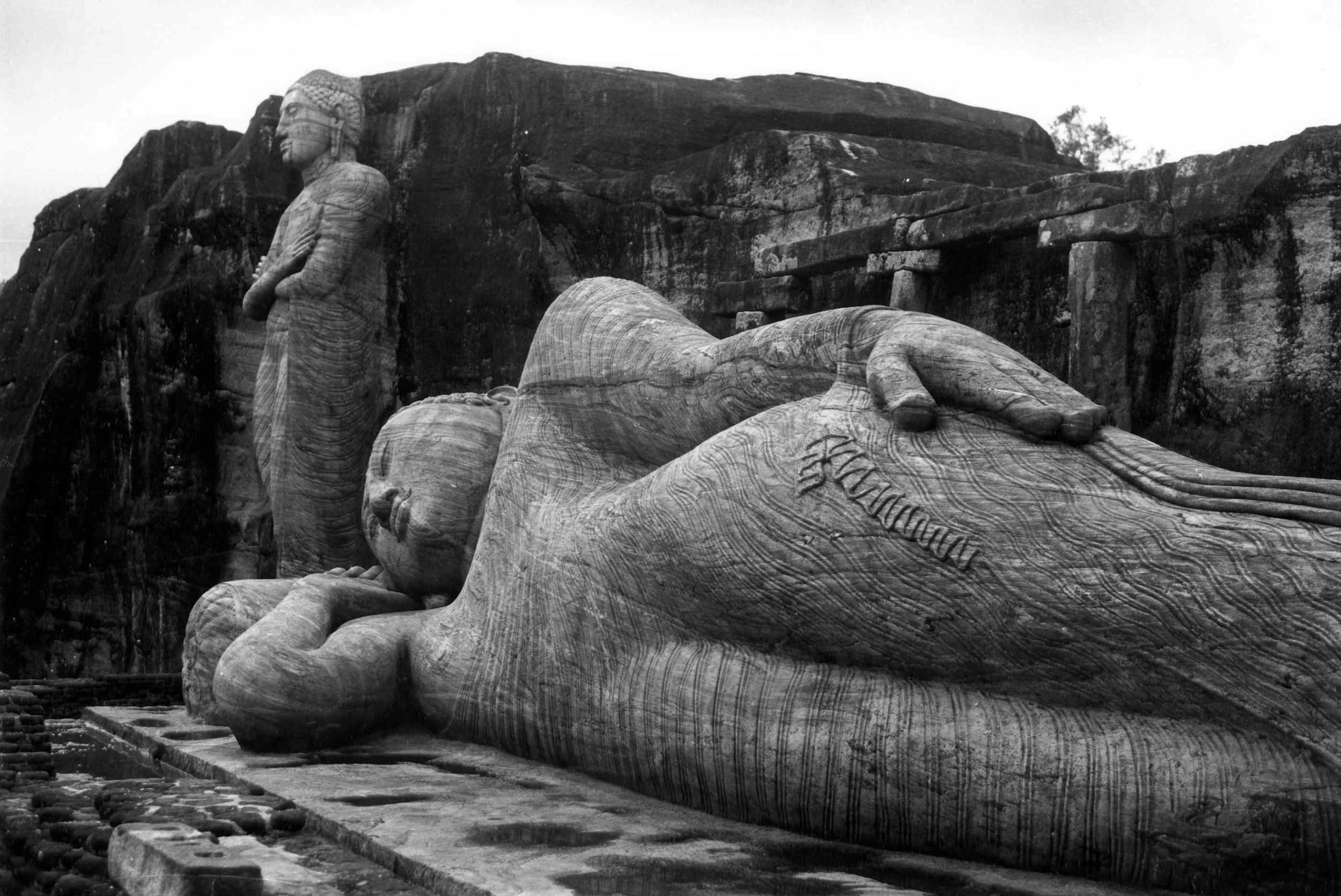 Photograph of Gal Vihara by Thomas Merton