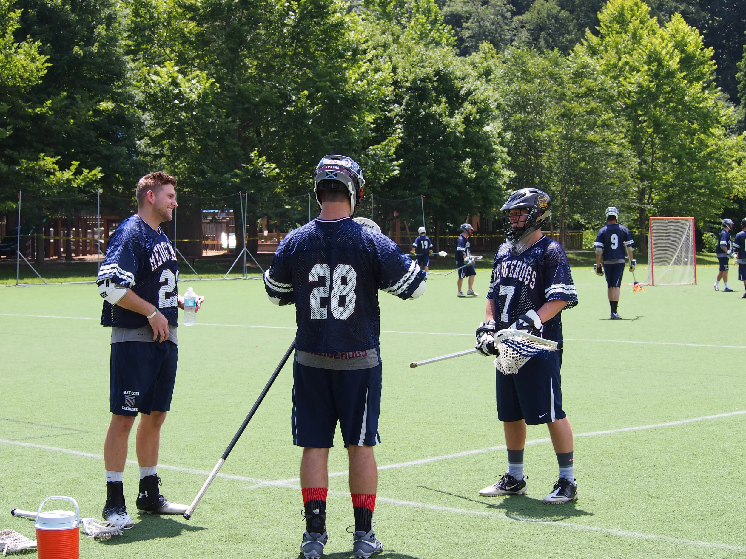 Gard, Jimbo and Flood defensive chuckle