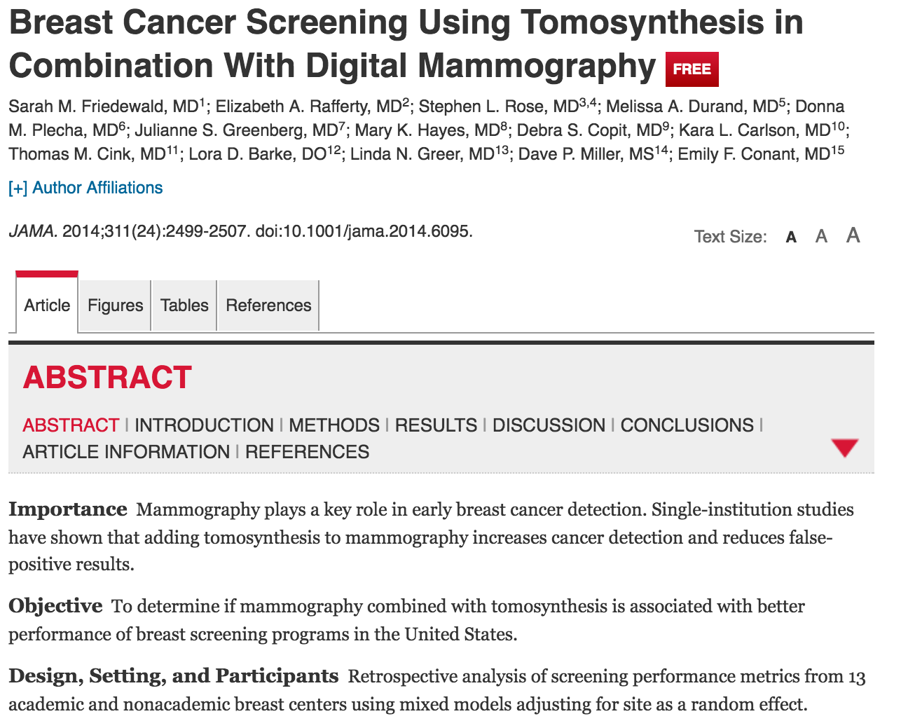Benefits of Tomosynthesis