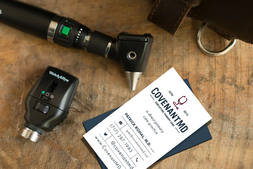 The business card design