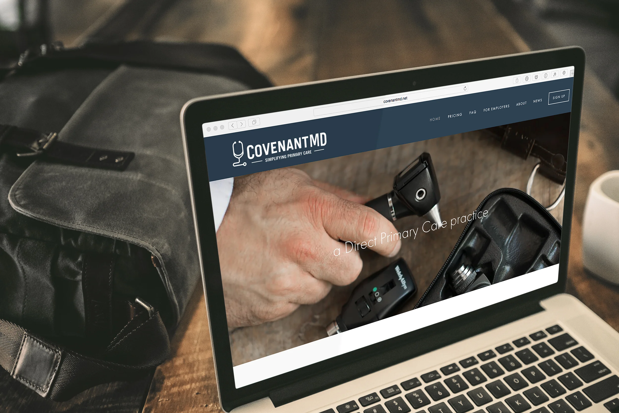 The website home-page