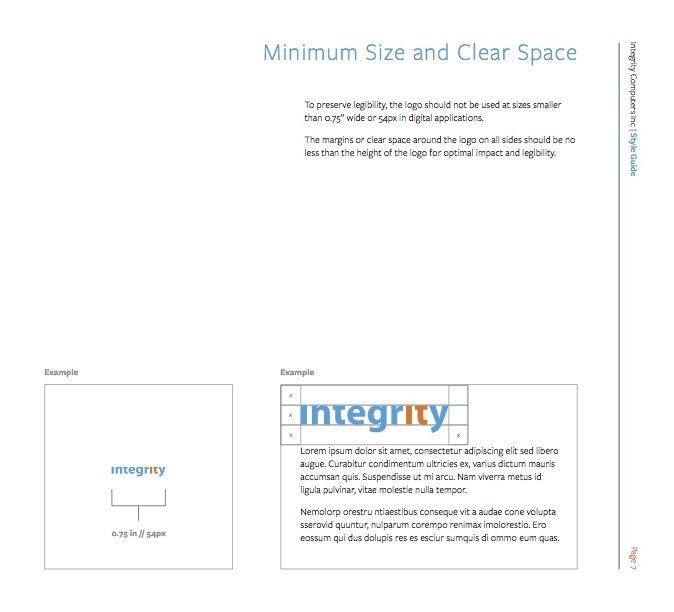 Integrity Computers Style Guide