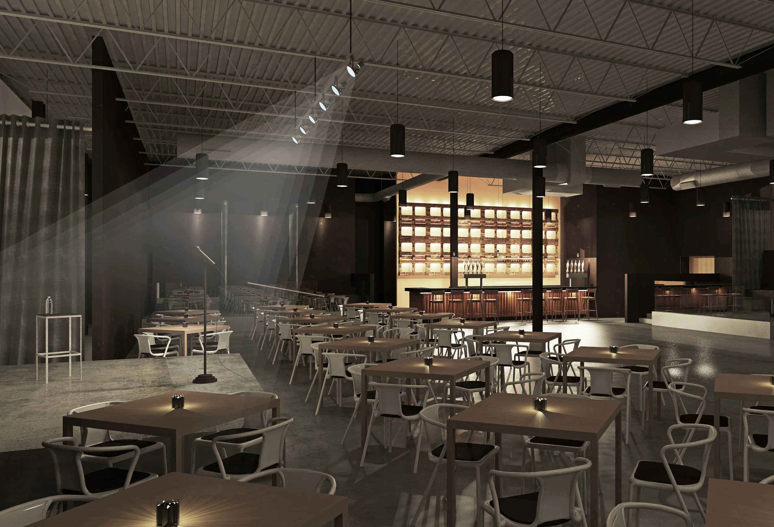 Live Nation's forthcoming Punch Line comedy club, in rendering form. 