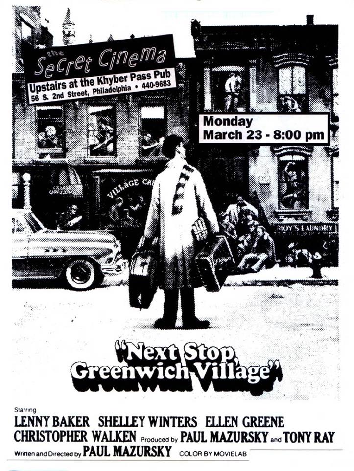 A Secret Cinema flyer from way back in 1992.