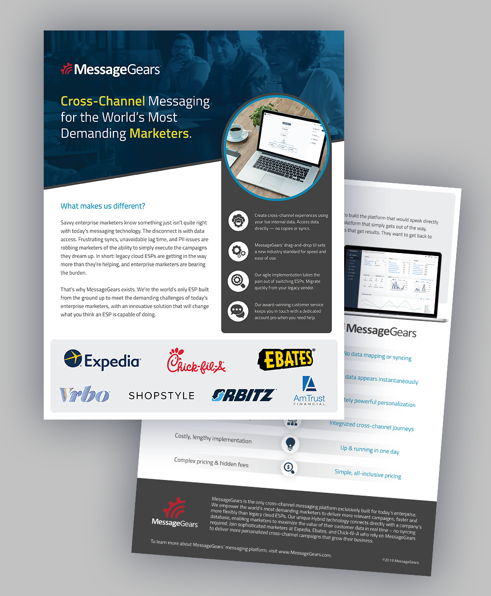 MessageGears Product Overview One Sheet