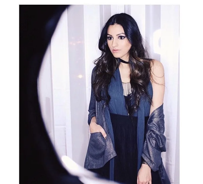 Amy in the Infinity Bodysuit and Half-Circle Maxi Skirt