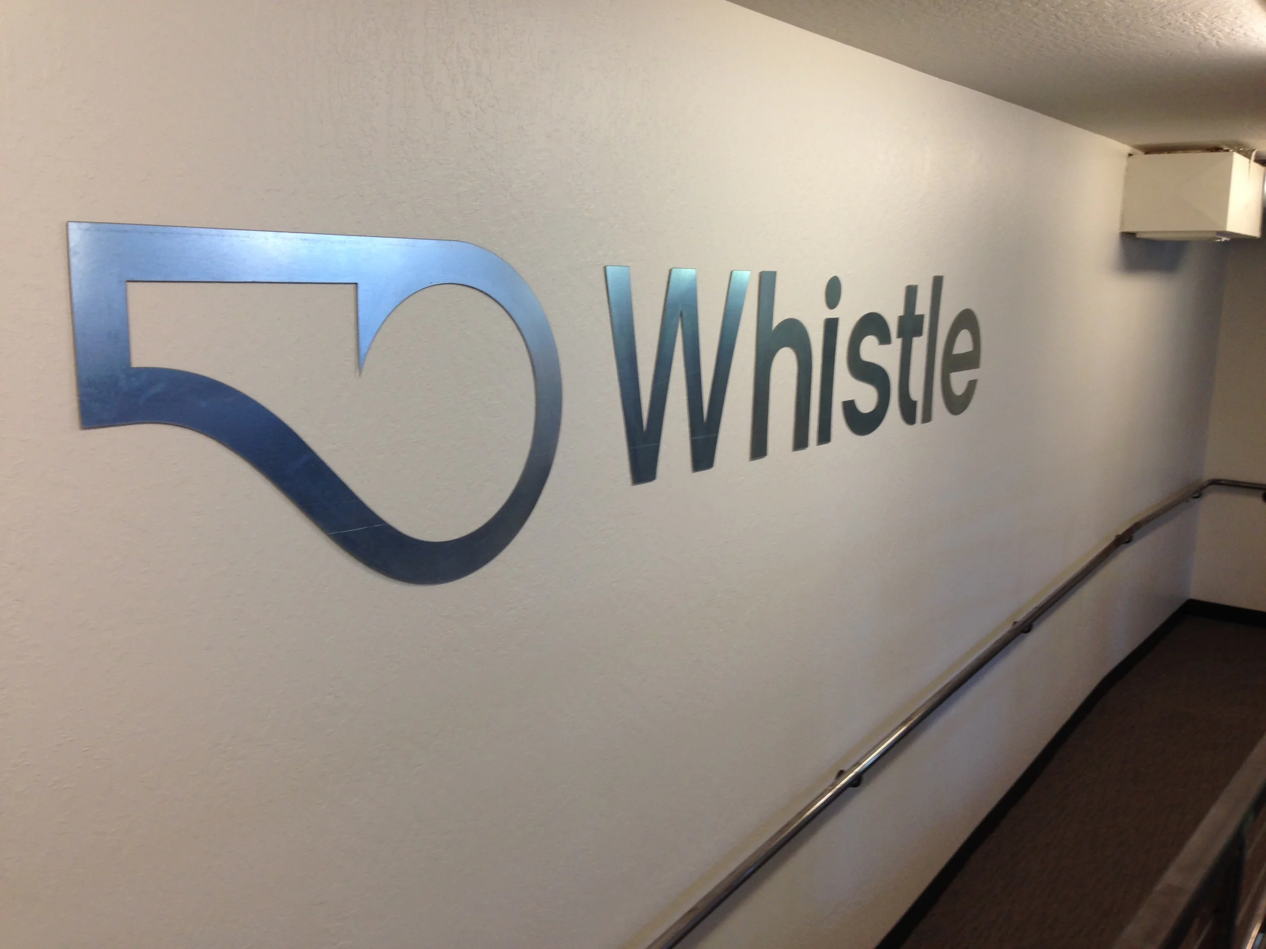 Whistle Entry Sign