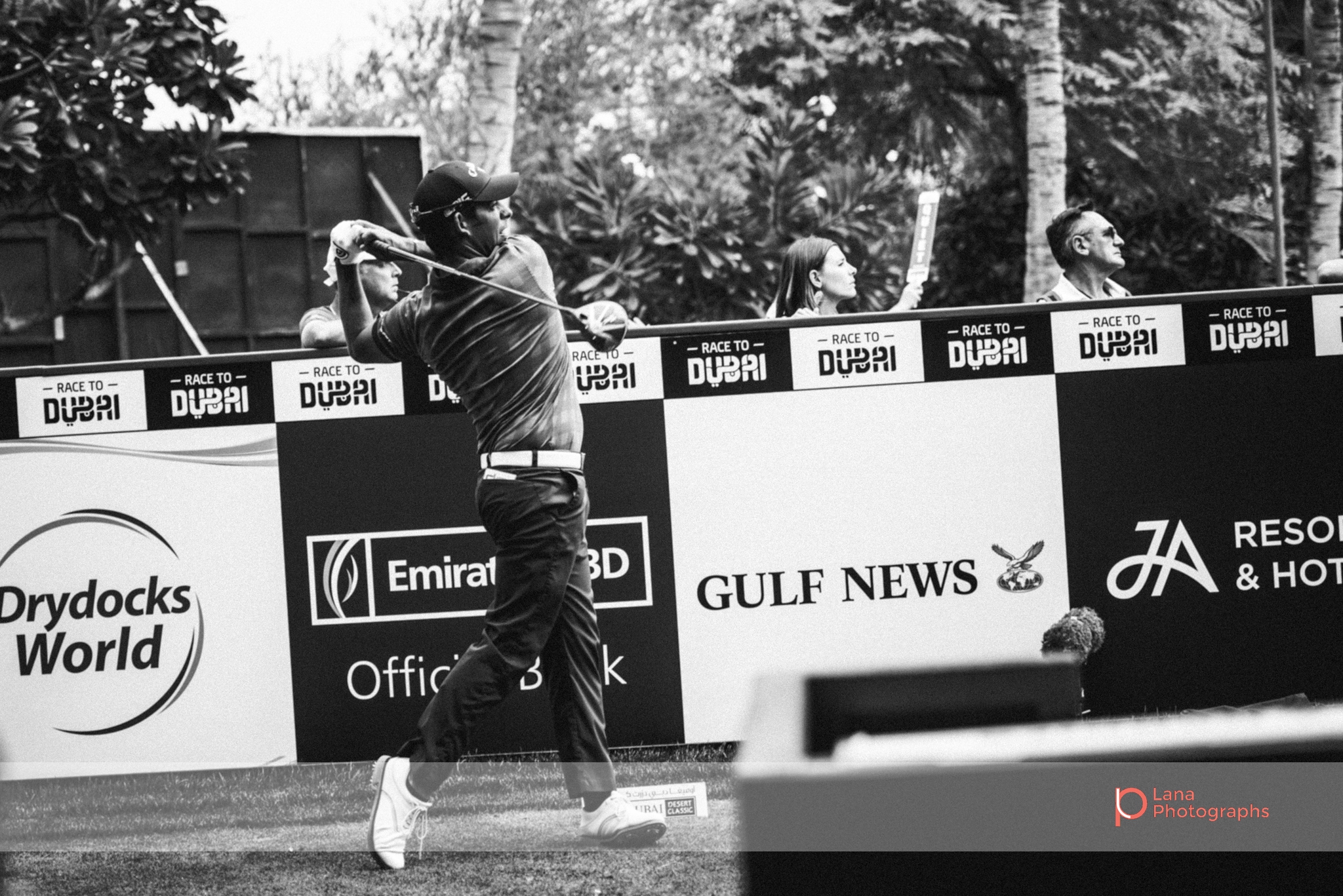  Tour Player takes a swing at the Omega Dubai Desert Classic in February 2017 