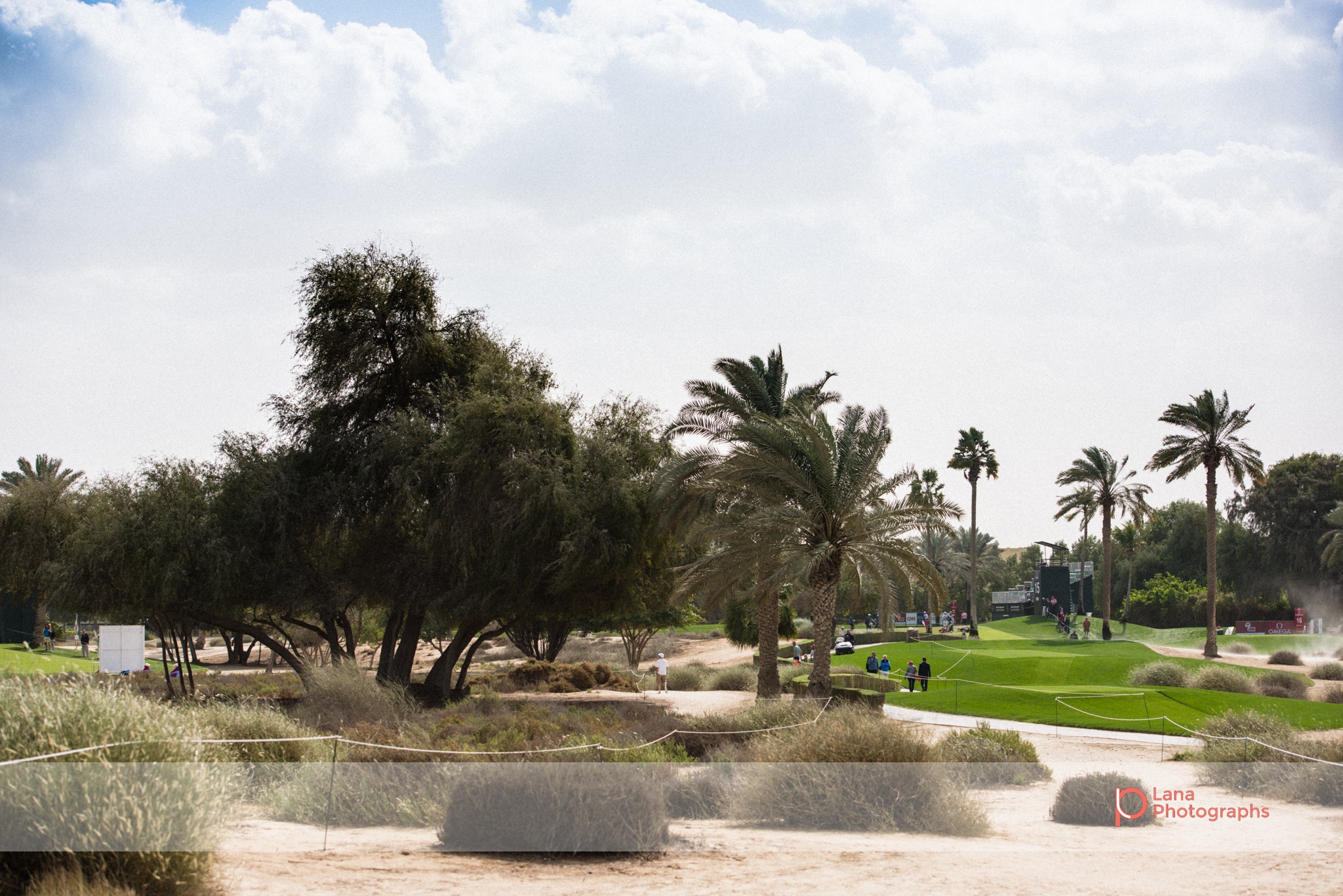 A view of the grounds at the Emirates Golf Course in Dubai during February 2017