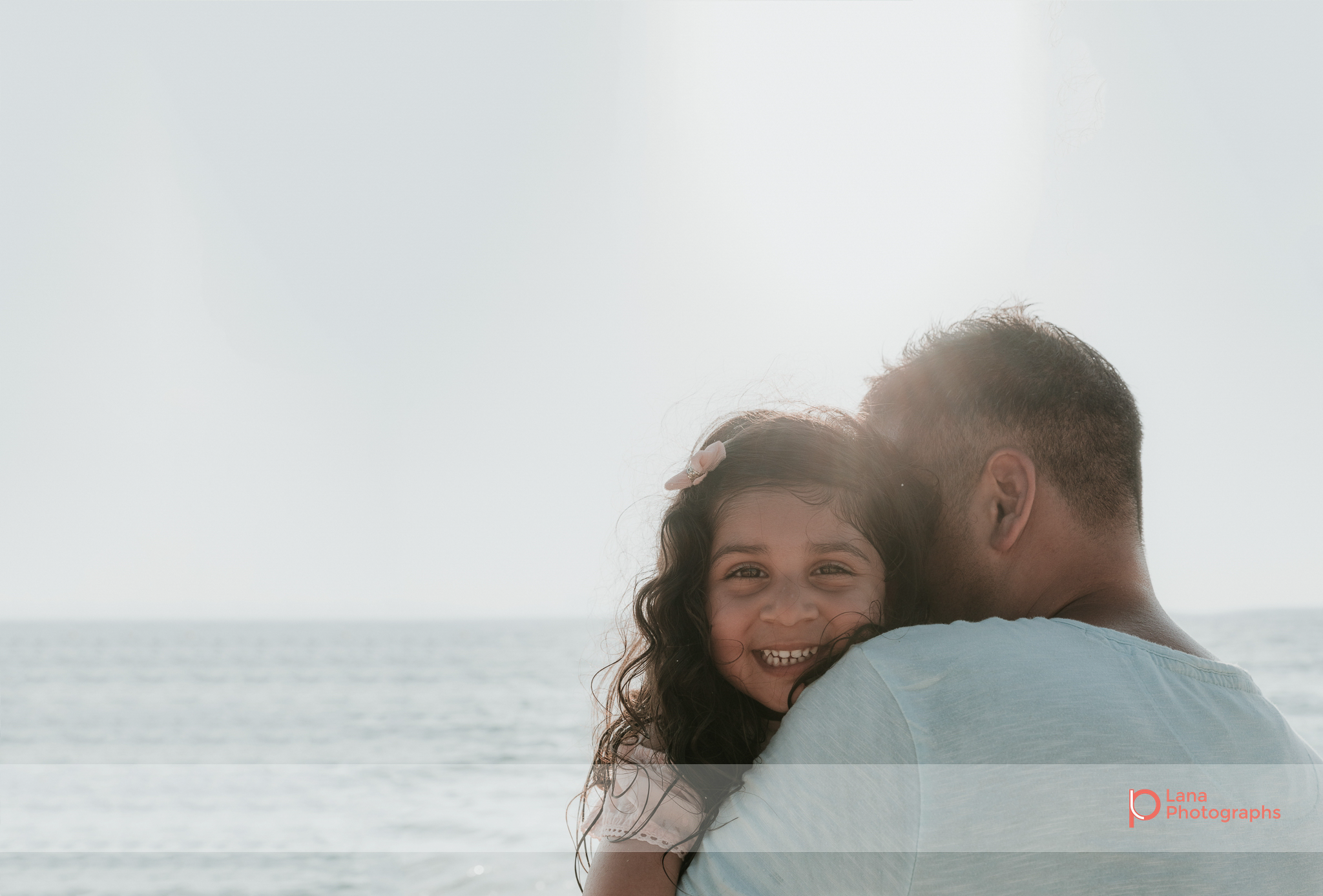  Lana Photographs Dubai Family Photography beach photoshoot father and daughter moment 