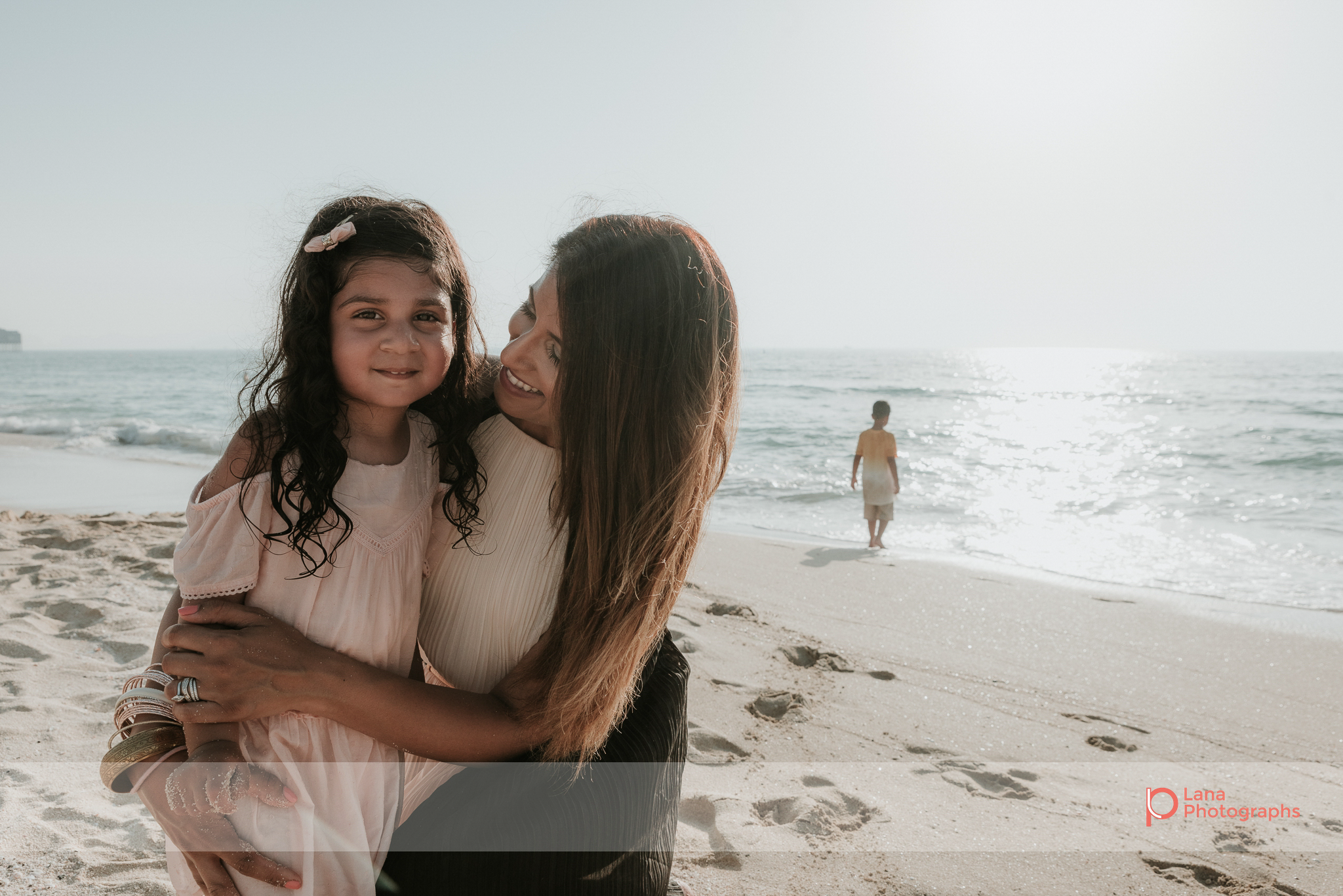  Lana Photographs Dubai Family Photography beach photoshoot mother and daughter moment 