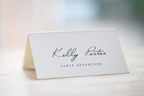 escort card shows assigned table