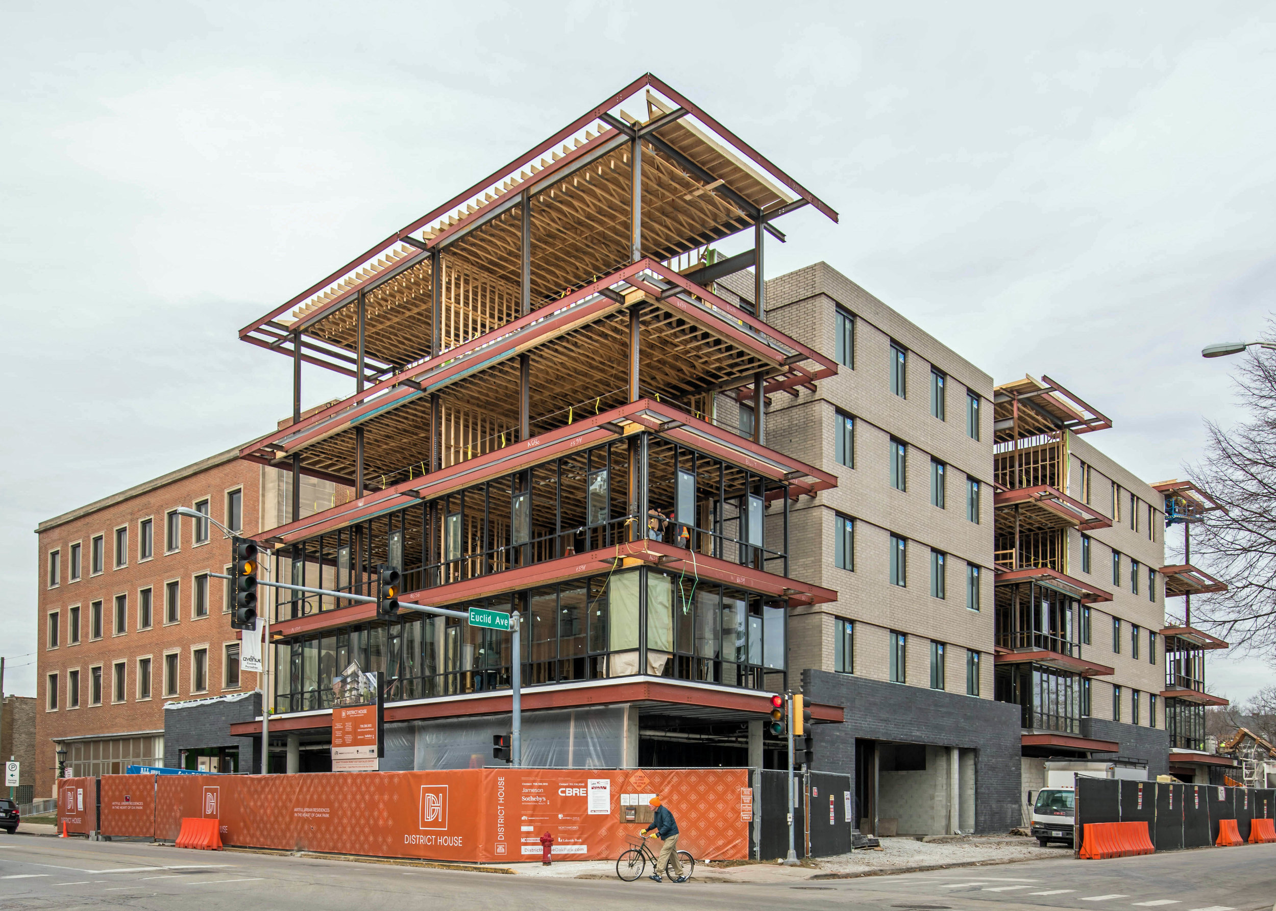 A special thanks to our friend Joe Zekas at YoChicago for sharing this photo of District House under construction in the final days of 2017