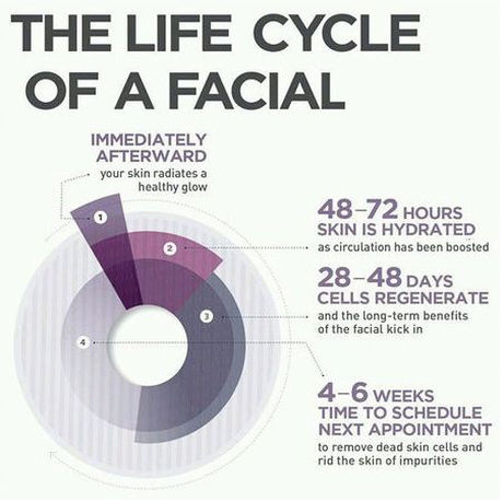 Here is a fun little cycle of a facial I got from Jenny at i {heart} skin.