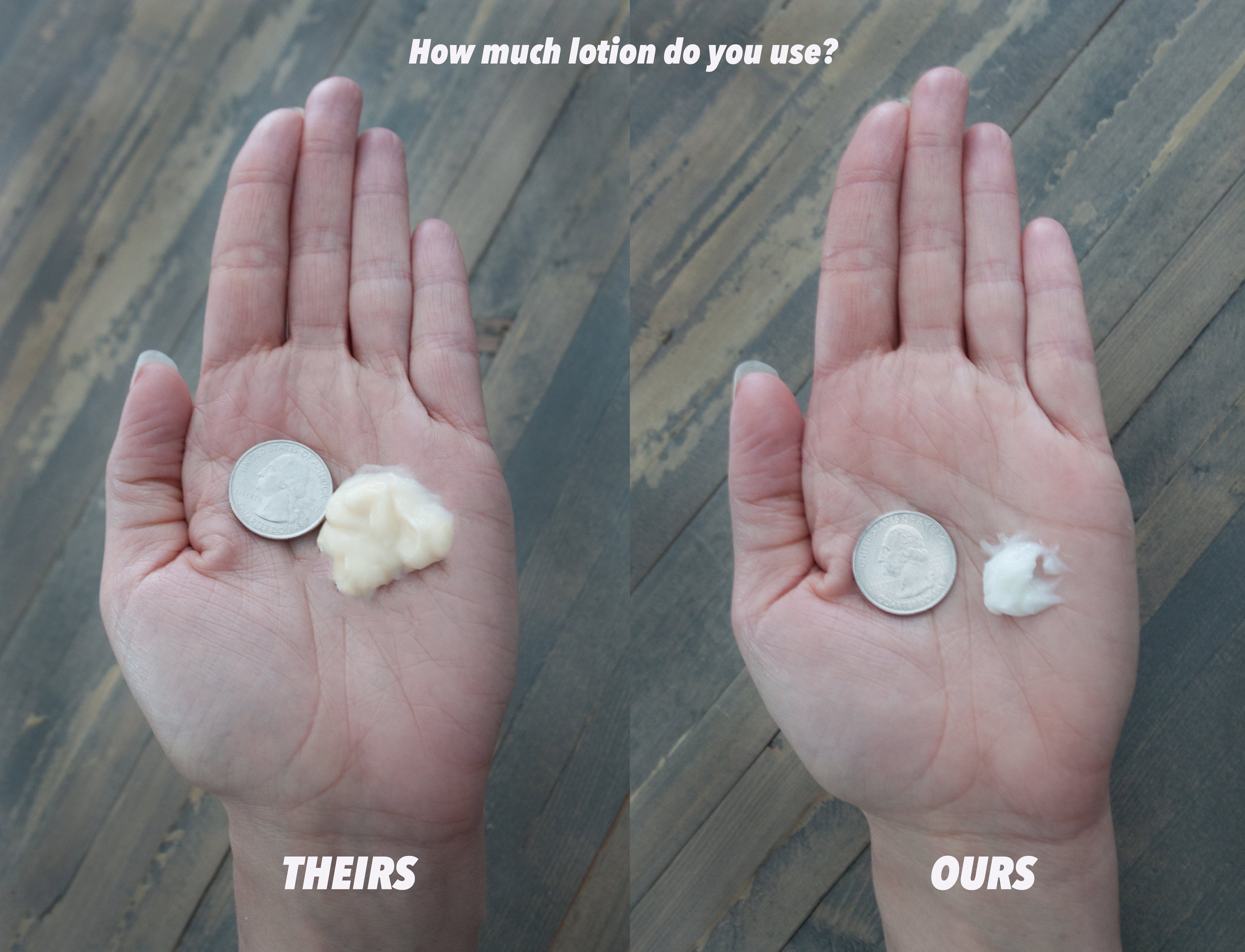 The difference in the amount needed is truly amazing! Be on the lookout for a video on just how much body cream I use each day.
