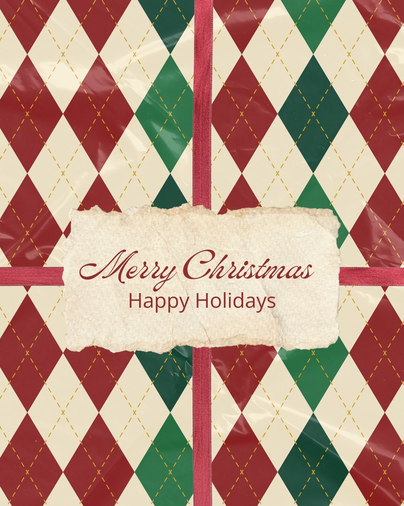 Merry Christmas and Happy Holidays to you and your family. We will reopen Saturday December 27 with regular business hours.