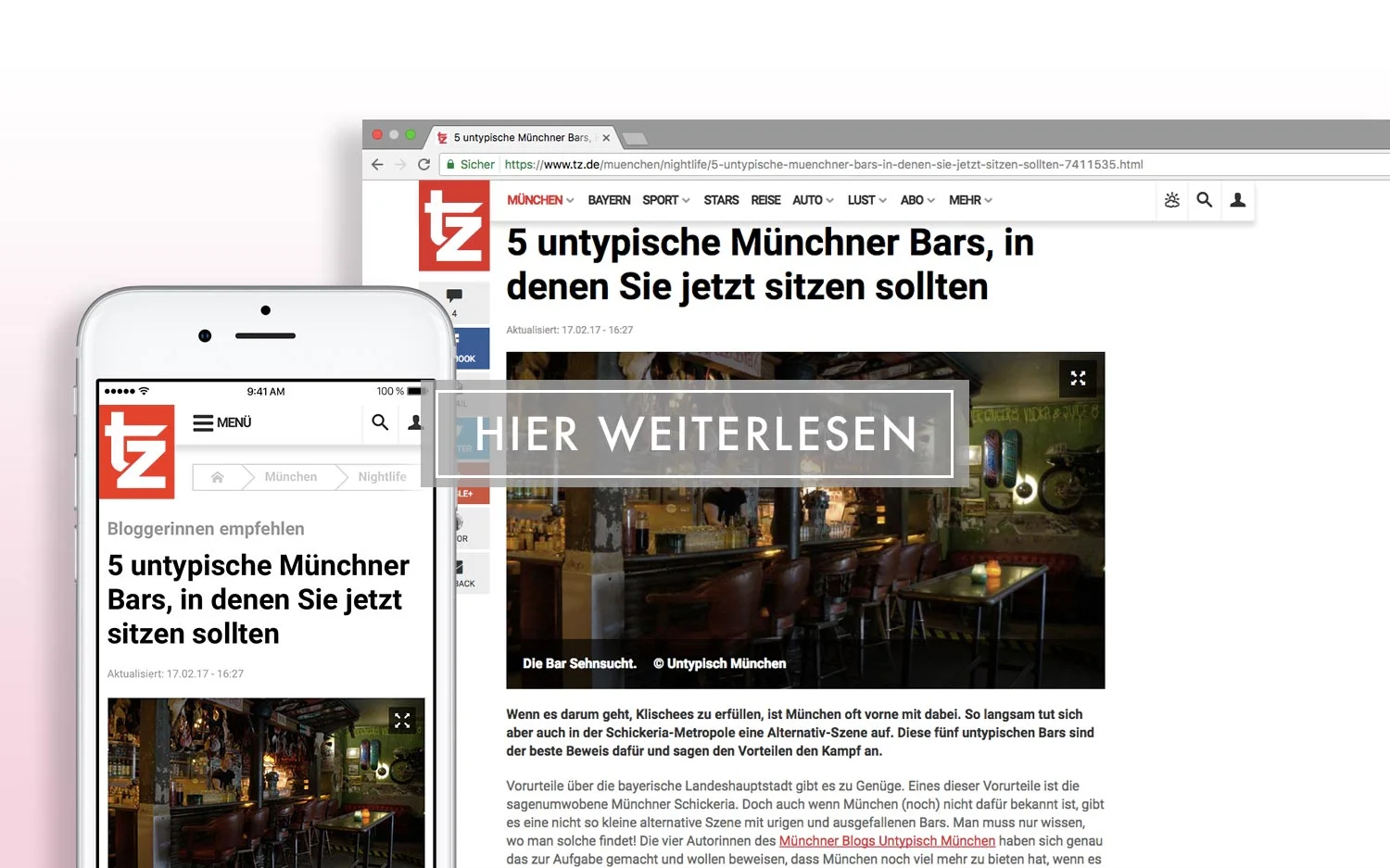 Tageszeitung - 5 untypische Münchner Bars, in denen Sie jetzt sitzen sollten