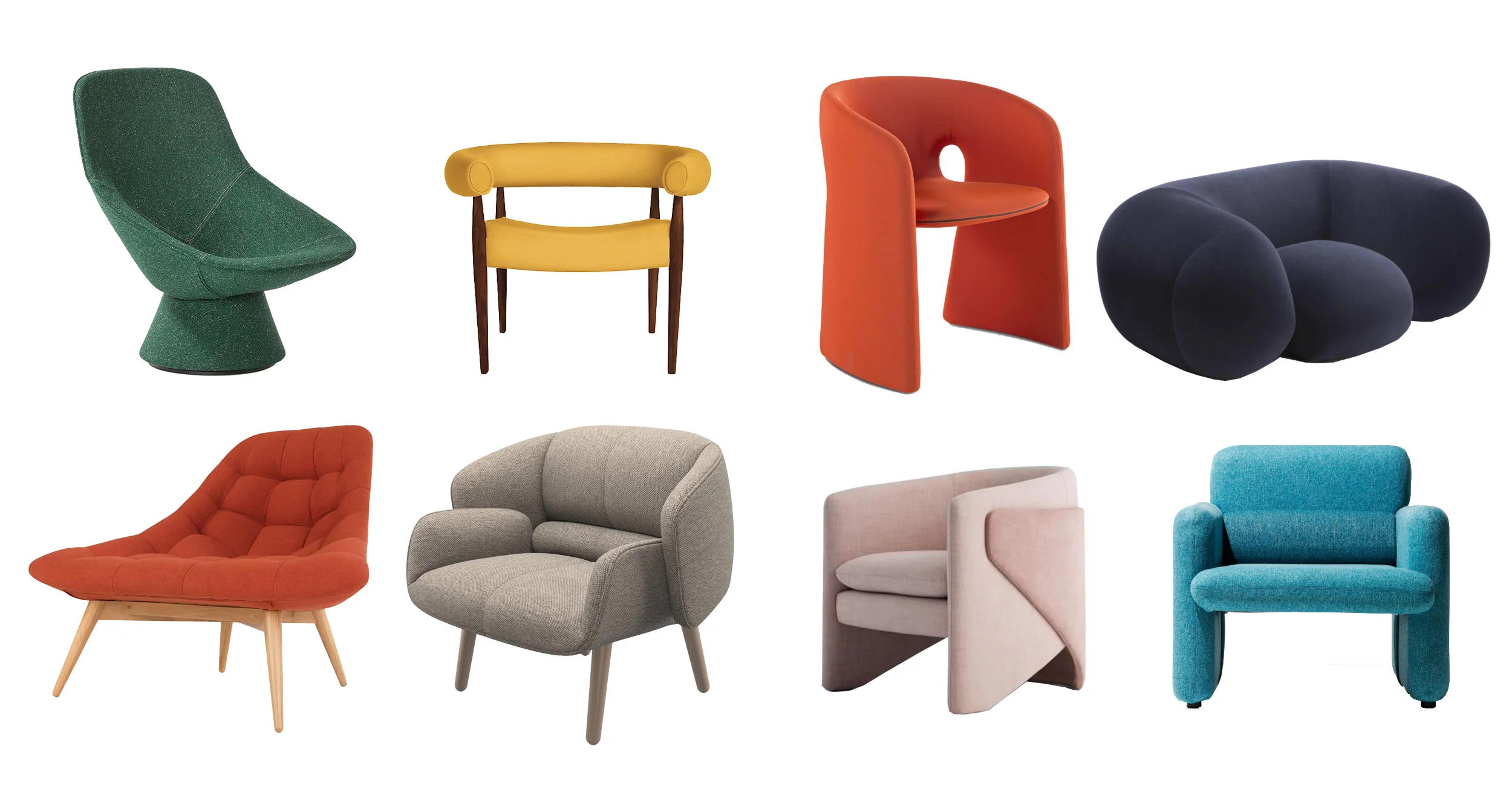 statement chairs, modern, designed, style, soft, furniture, interior design
