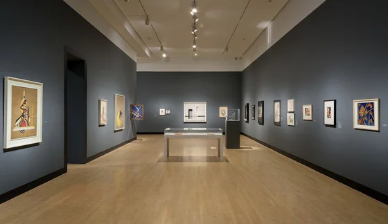 Installation view, Moholy-Nagy: Future Present , Los Angeles County Museum of Art, February 12–June 18, 2017, art © 2017 Hattula Moholy-Nagy/Artists Rights Society (ARS), New York/VG Bild-Kunst, Bonn, photo © 2017 Museum Associates/LACMA