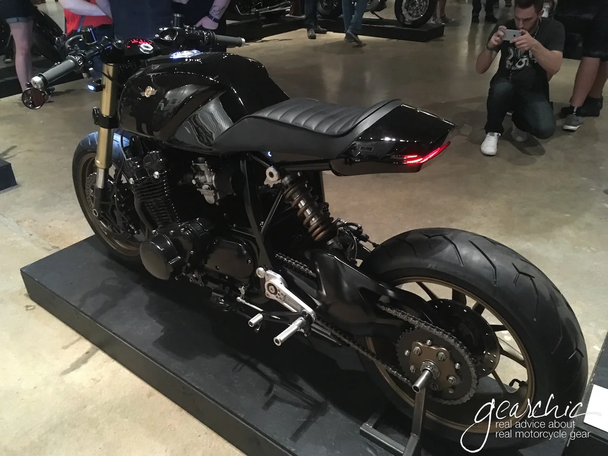 Custom Late 80s Suzuki at the Handbuilt Show, presented by Revival Cycles