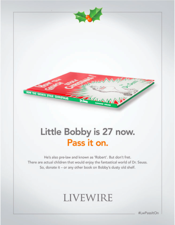 Pass It On - Book Drive for Livewire