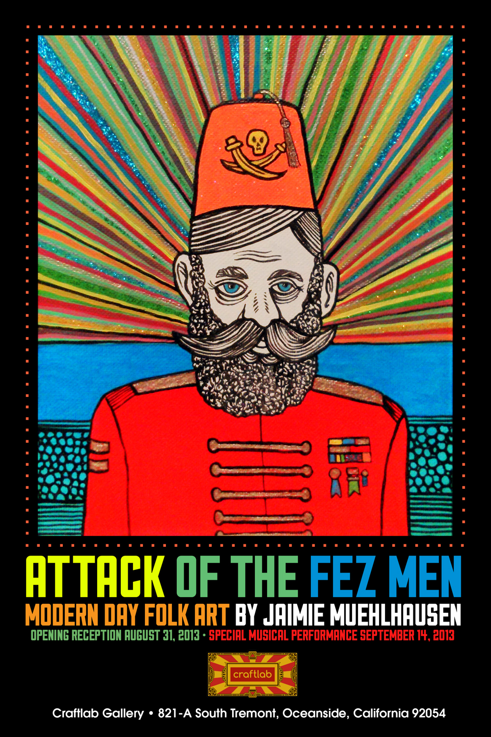 Attack of the Fez Men event poster