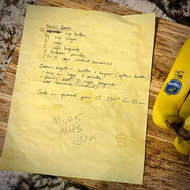 EB&rsquo;s banana bread recipe 🍌 #pecans