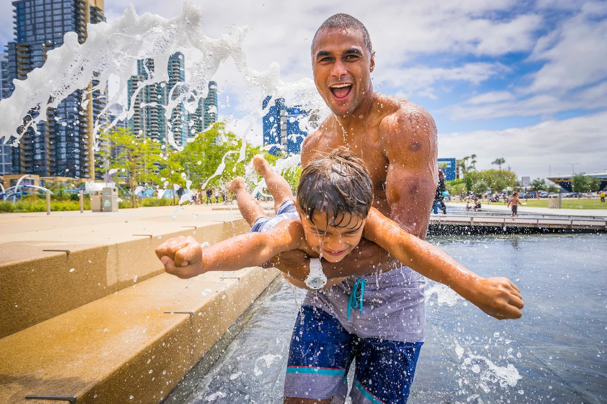 Waterfront Park Fountains, San Diego, California