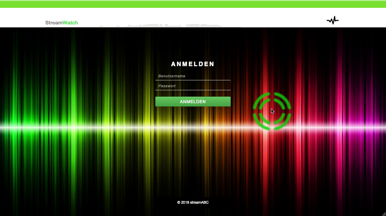 Weblogin der Quantum-Cast-Console