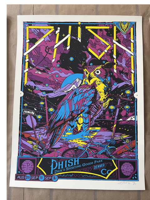 Phish - Tyler Stout - Dick's Sporting Goods Park Denver, CO, Summer 2012 Print**IMG_9045 Medium.png